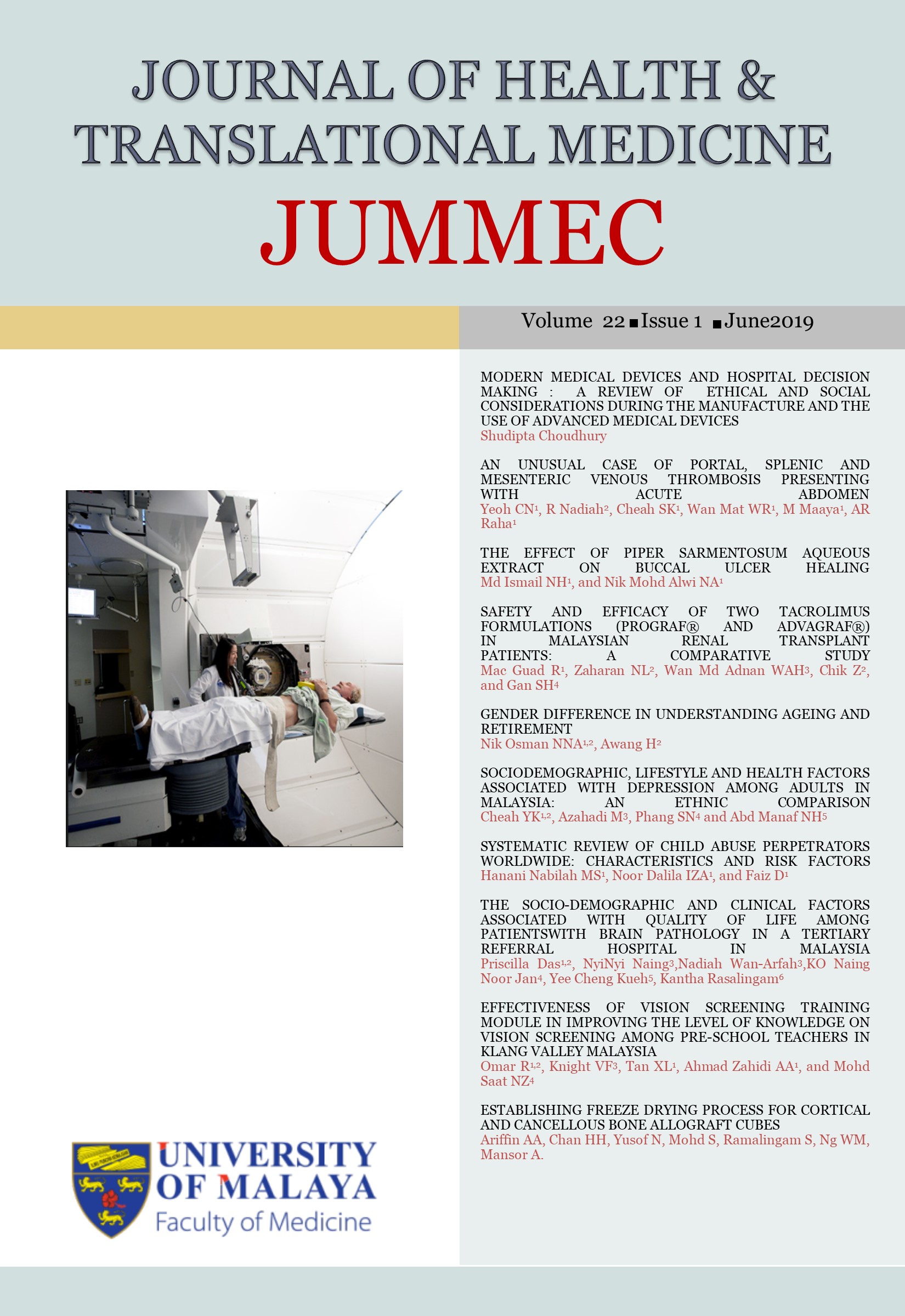 					View Vol. 22 No. 1 (2019)
				