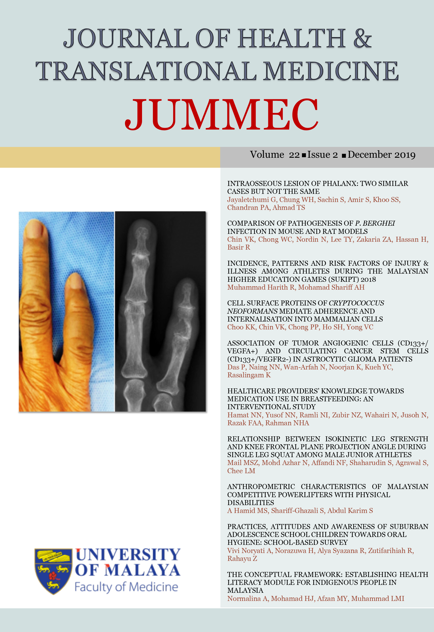 					View Vol. 22 No. 2 (2019)
				