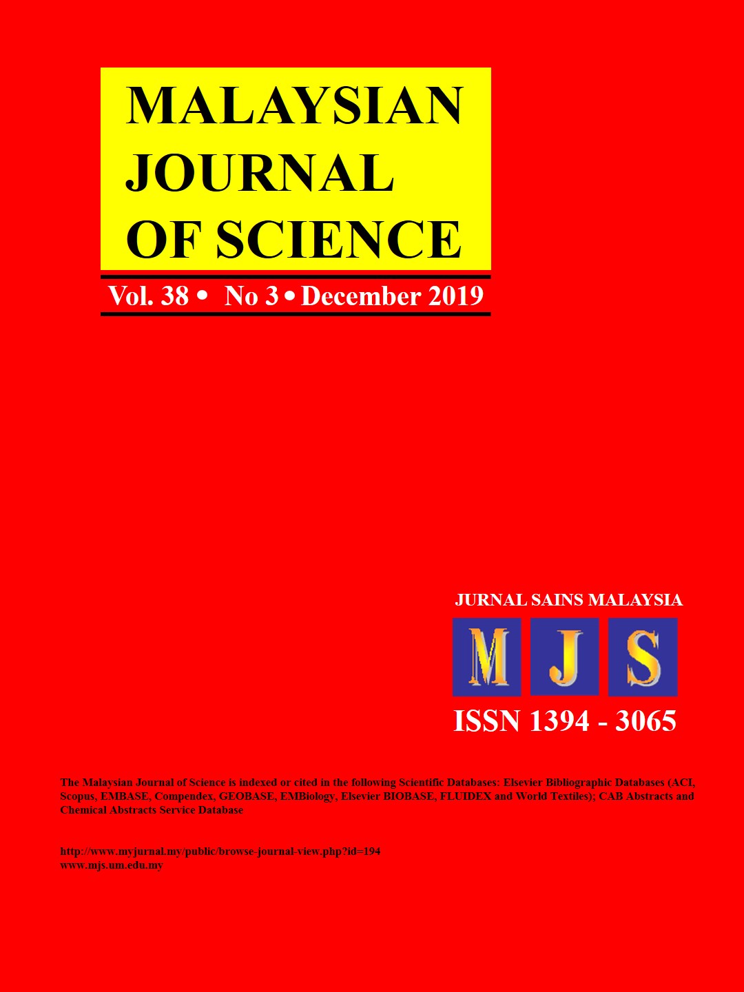 					View Vol 38 No 3 (2019): December
				