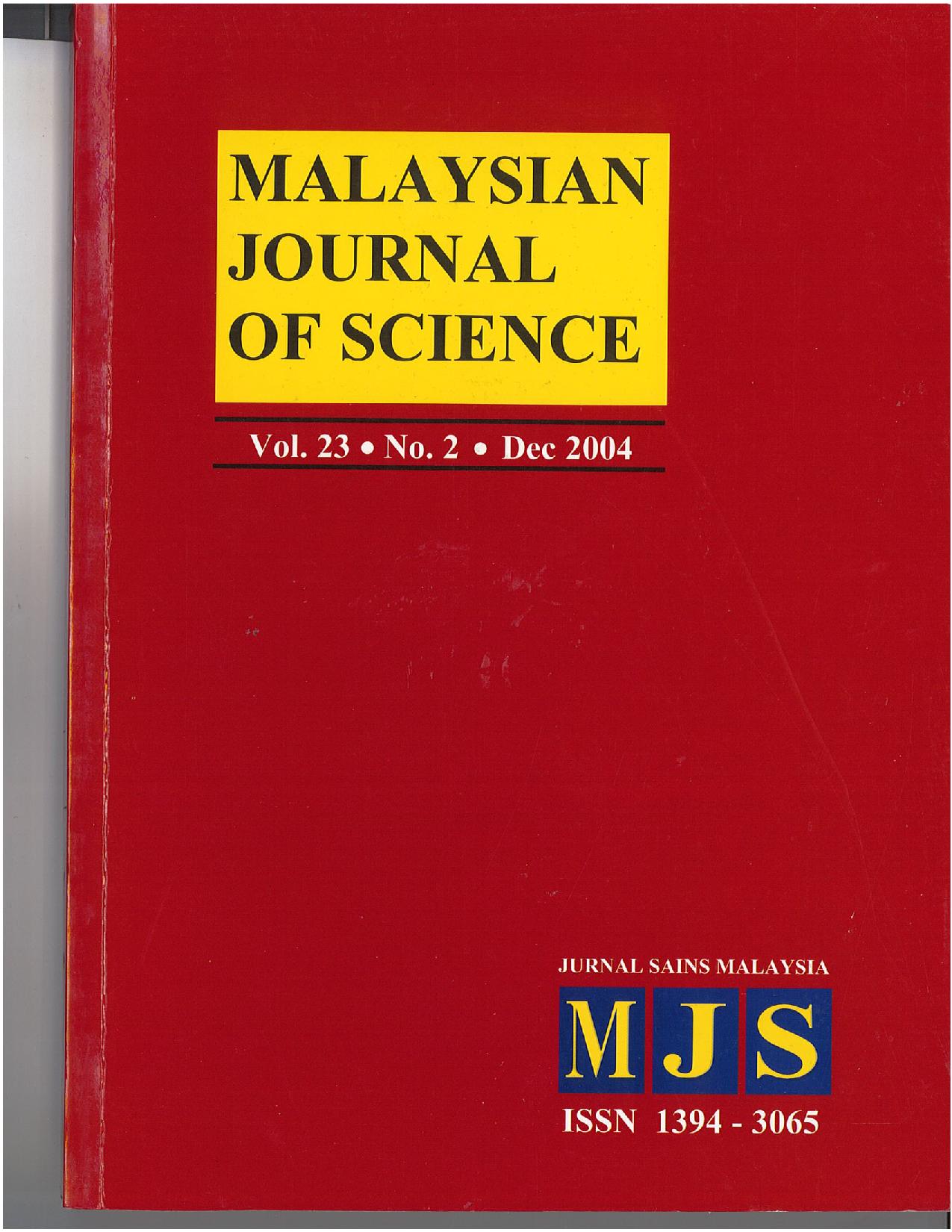 					View Vol. 23 No. 2 (2004)
				