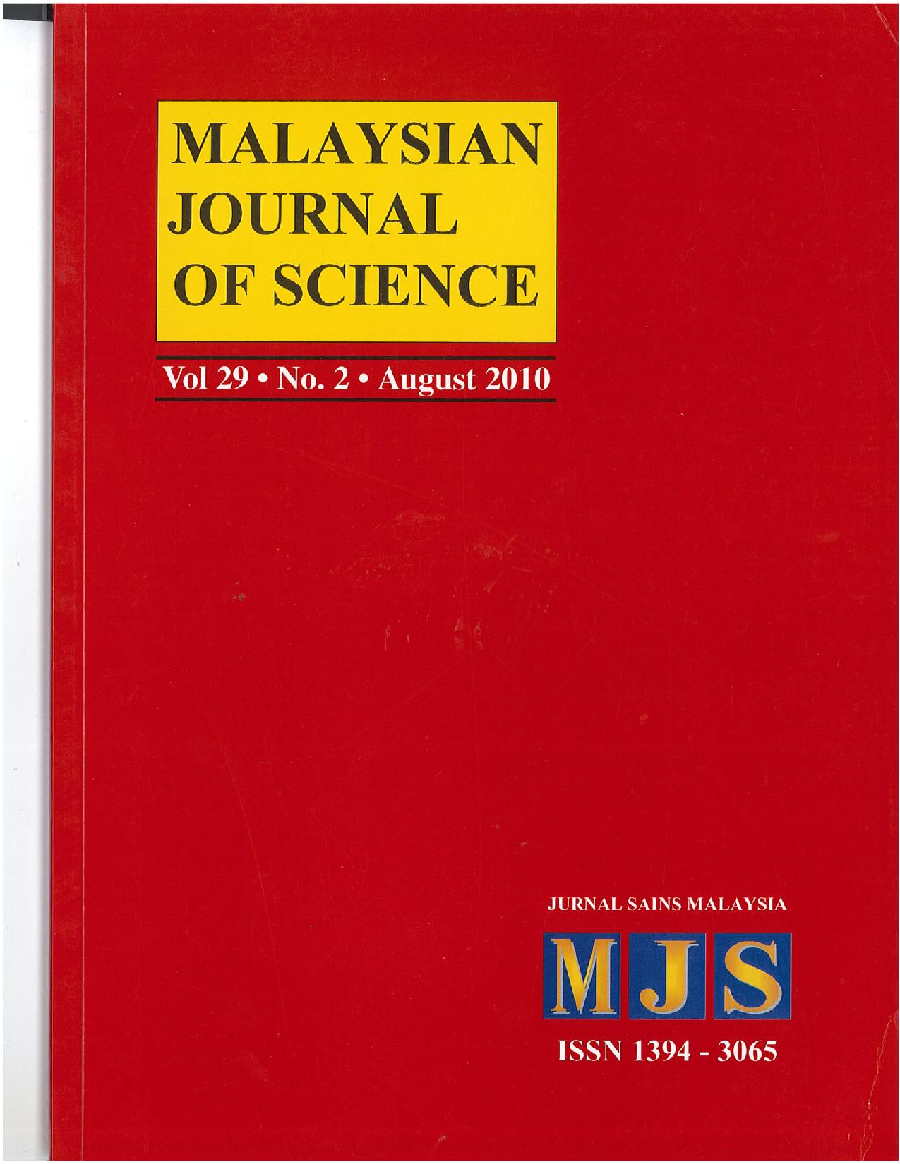 					View Vol. 29 No. 2 (2010)
				