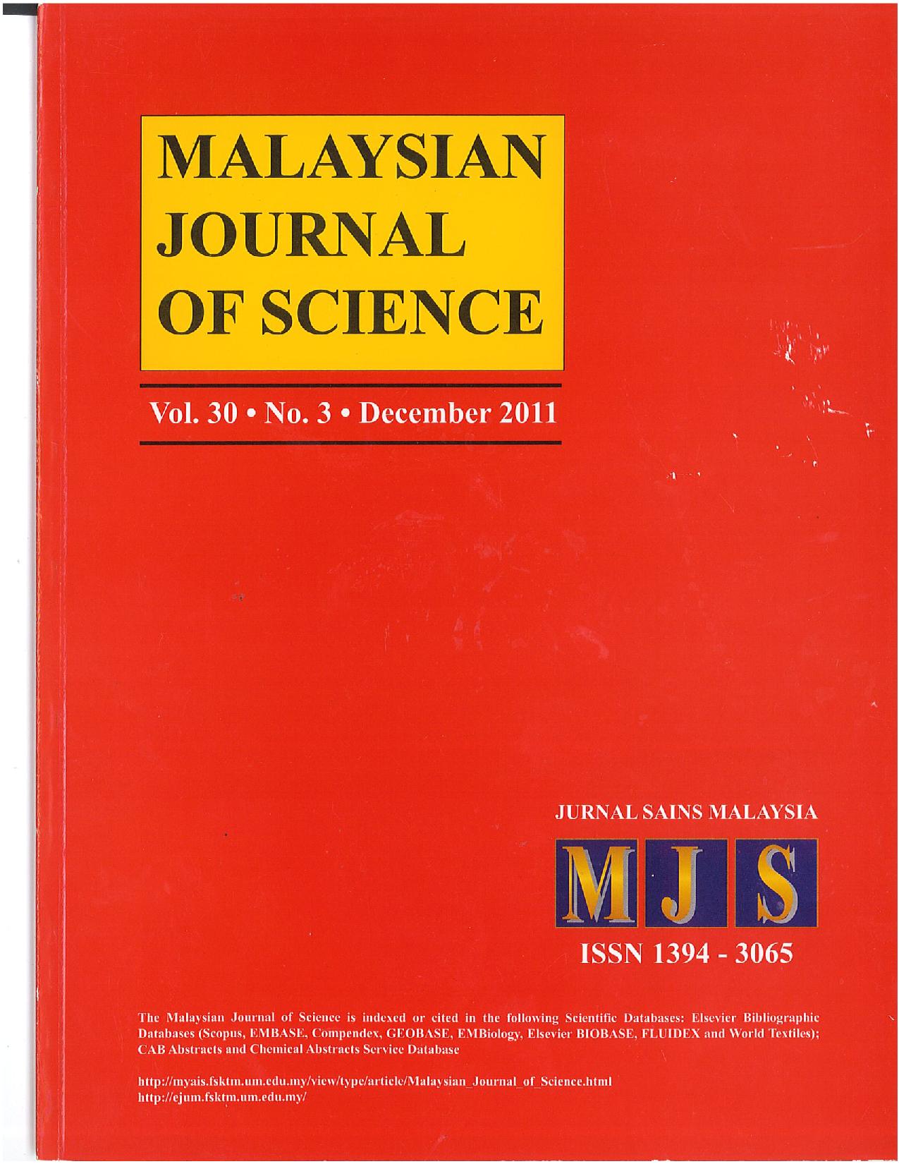 					View Vol. 30 No. 3 (2011)
				